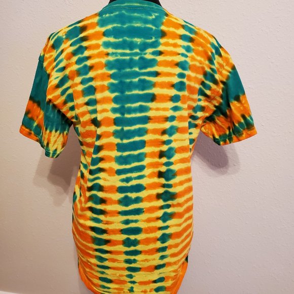 Tie Dye boho Style crew neck short sleeve T-shirt 100% cotton Size M. - Picture 6 of 10